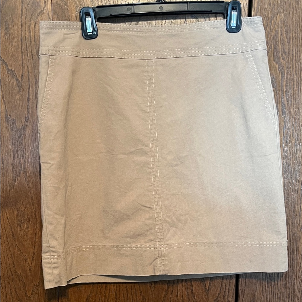 Brown denim skirt
